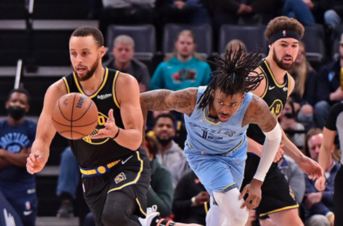 Golden State vs Memphis - Stephen Curry Klay Thompson Ja Morant